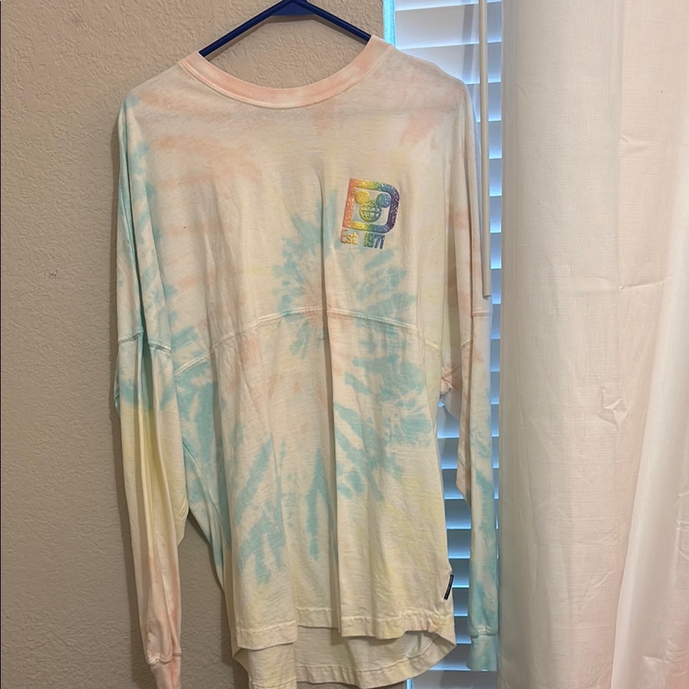 Disney Tie-Dye Long Sleeve Tee - Pastel Multicolor